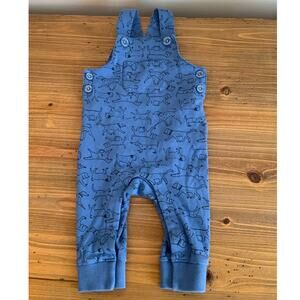 Joules Wilbur Dog Organic Jersey Dungarees size 3-6 mo
